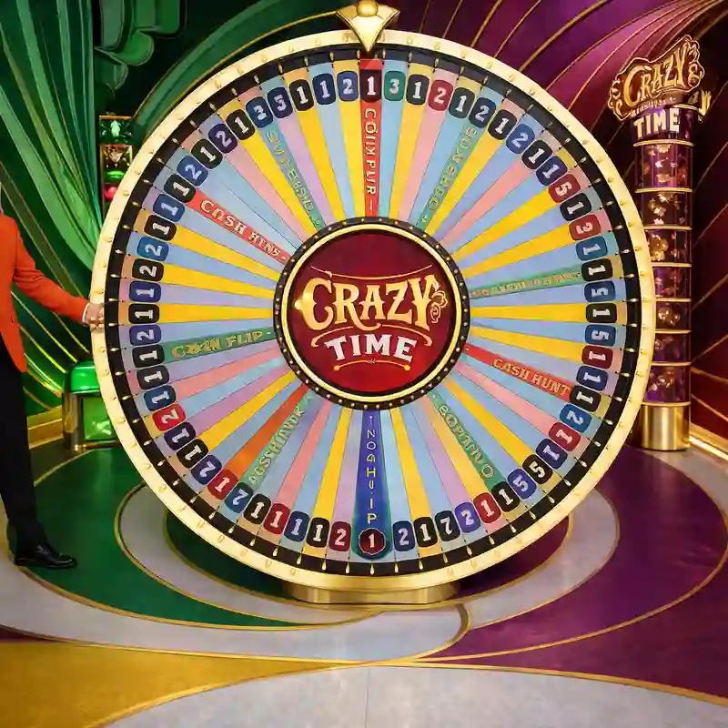 Crazy Time A casino game interface
